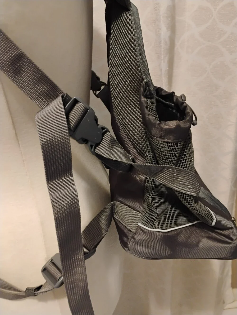 Small Outward Hound Gray Pet Carrier Backpack